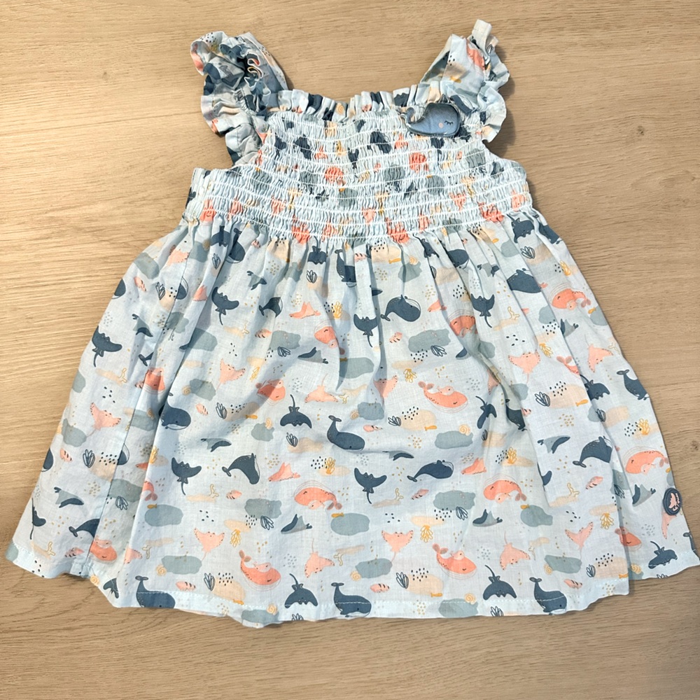 Tutto Piccolo Whale dress - size 24M